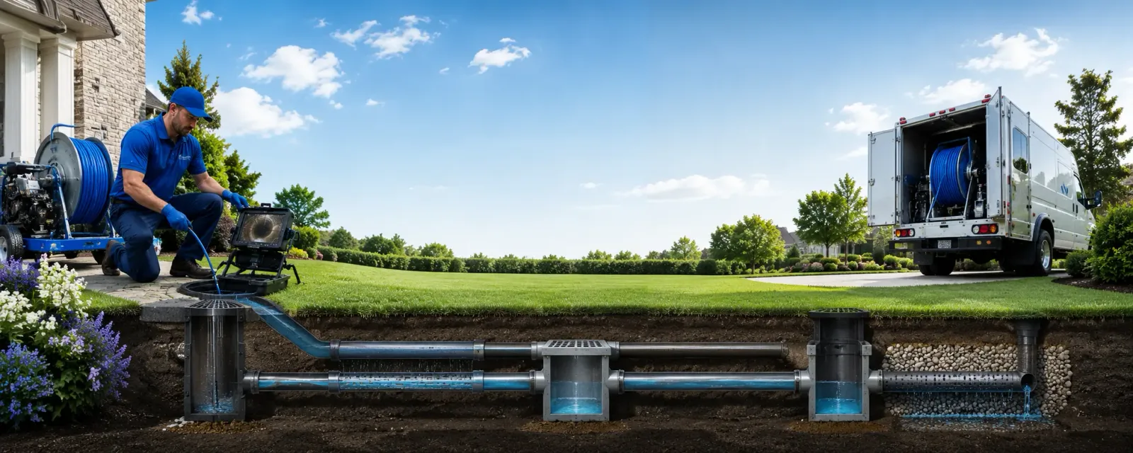 Outdoor drain cleaning information for Newville, PA